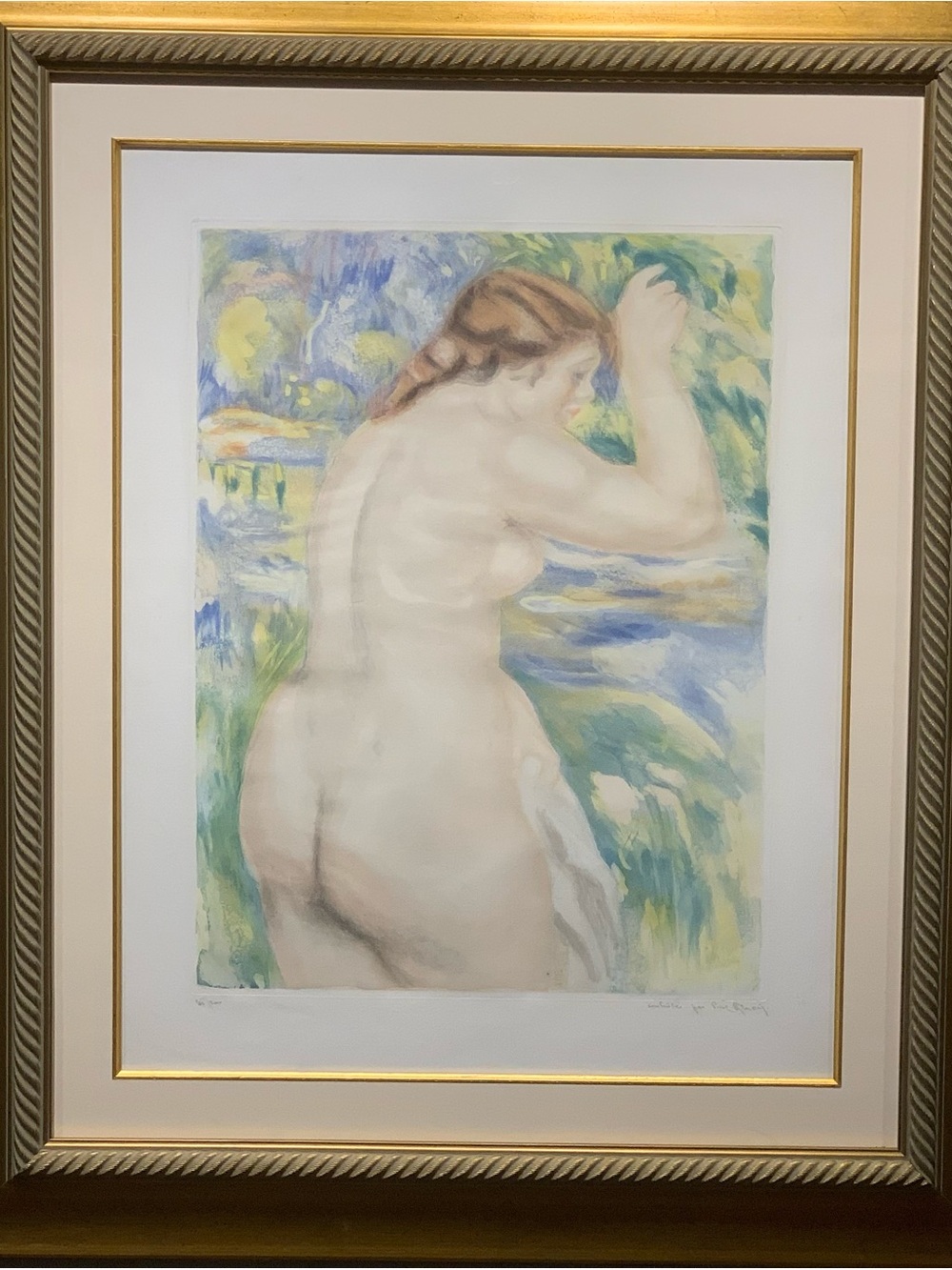 Jacques villon after Renoir bather.
Aquatint etching edition of 200 ,1923
Signed